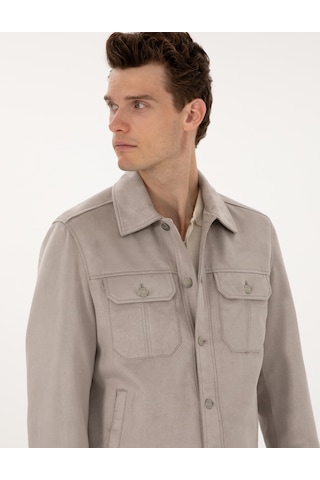 Pierre Cardin Erkek Gri Deri Mont-kaban 50318156-100 Gri