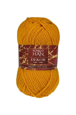 Kürkçü Han Dekor 100 G 100 M El Örgü İpi Mango