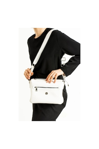Just Polo Orijinal Kadın Beyaz Lüks Ayarlanabilir Askılı Omuz Çantası Shoulder Bag 235014mh
