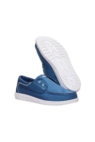 Hey Dude Wally Cru Stretch Canvas Erkek Ayakkabı Hyd.r45141-hyd.4zl Mavi