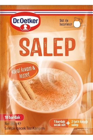 Dr. Oetker Sıcak Çikolata 243 Gr Ve Salep 252 Gr 4 Lü Karma Paket Set