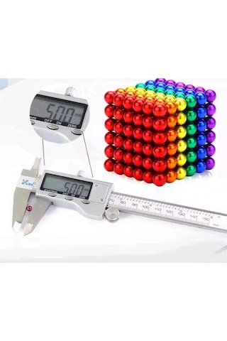 216 Parça 5mm Manyetik Top Seti Sihirli Mıknatıslı Küp Ve Stres Giderici Zeka Oyuncağı