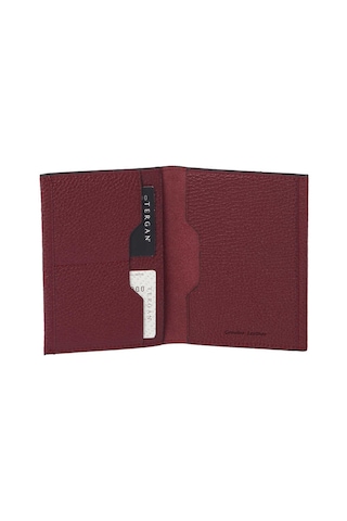 Tergan Bordo Deri Unisex Pasaportluk - S1ps00001657-m71 Bordo