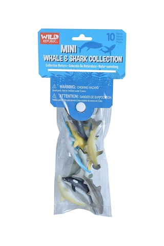 Wild Republic Mini Balina & Köpekbalığı Koleksiyonu 10 Parça 22120