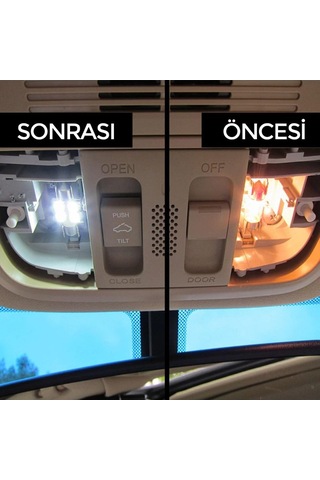Mega Oto Market Sofit Led Canbus 31mm Iç Aydınlatma Plaka Lamba T10 21 Led 2 Adet
