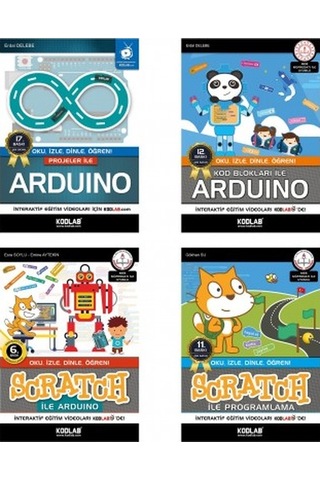 Scratch ile Arduino Eğitim Seti-4 Kitap Takım- Kodlab