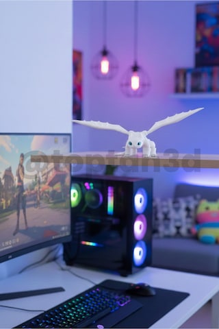 Mega Boy Ejderhanı Nasıl Eğitirsin Işığın Öfkesi - Light Fury Figür - 25cm