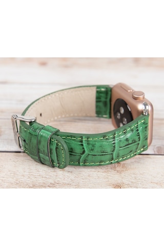 Apple Uyumlu Watch Deri Kordon 42-44-45mm Croco Yk04