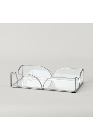 Linens Romilly 20x11 Cm Tepsi Silver