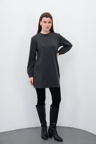 Penyebizden Tesettür Sweatshirt Tunik-antrasit