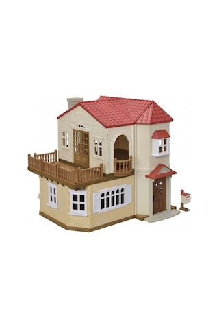 Red Roof Country Home Starter Set Sylvanian Families Işıklı Şehir Oyun Evi Sylvanian Families