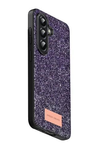 Onegif Samsung Galaxy Uyumlu A17 5g Bright Simli Kapak - Derin Mor Çok Renkli