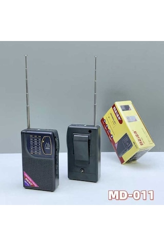 Rose Şarjlı Cep Radyosu - Fm Radyo, Deprem Radyosu Taşınabilir Küçük Radyo Black - Md-011