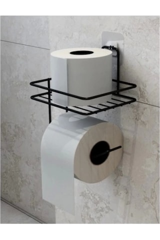 Pratik Yapışkanlı Metal Tuvalet Kağıdı Tutucu Çok Renkli