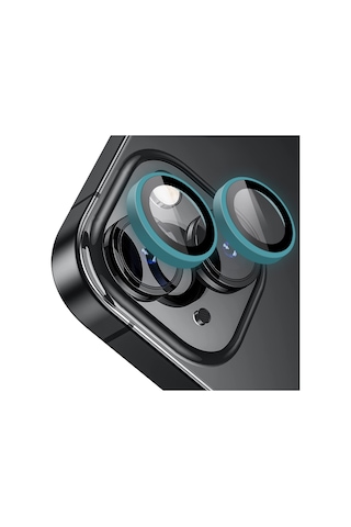 Buff Iphone Uyumlu 14 / 14 Plus Uyumlu Neon Metal Lens Koruyucu Mavi