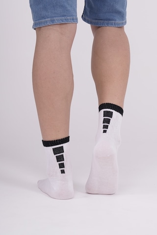 The Socks Company 3 Çift Erkek Beyaz Tenis Çorabı 23SDCR975P Beyaz