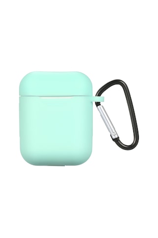 Honmex I-12 Kablosuz Kulaklık Koruması Silikon Kapak, Çift Uçlu Kanca İle, Nane Yeşili, Evrensel Uyumlu Yeşil