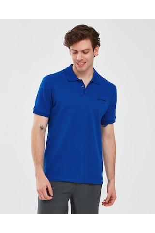 Skechers Polo Shirt M Short Sleeve Erkek Mavi Polo Yaka Tshirt S211800-403