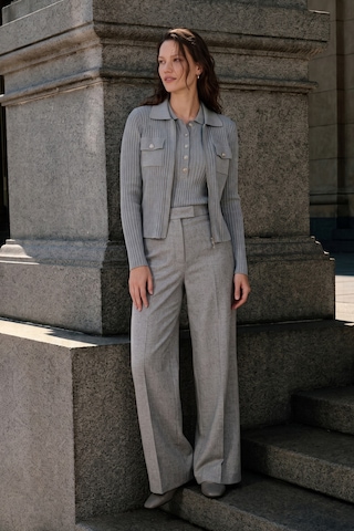 Sementa Düğme Detaylı Kısa Kol Triko Kazak - Gri
