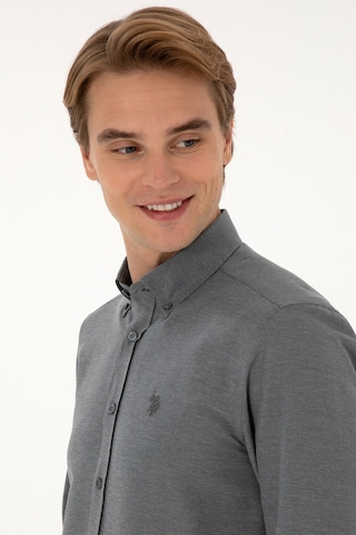 U.s. Polo Assn. Erkek Antrasit Gömlek Basic 50316723-vr006 Antrasit