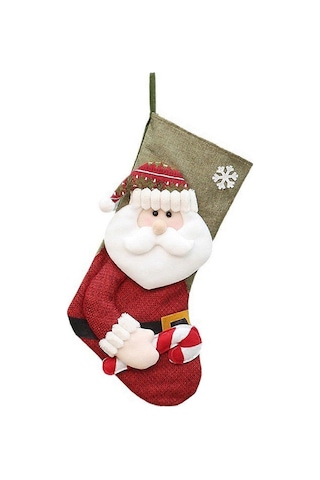 Noel Ağacı Asılı Çorap Kolye Şeker Hediye Çantası Noel Süslemeleri Aile Ev Dekorasyonları İçin Çorap