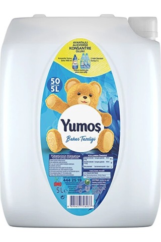 Yumoş Çamaşır Yumuşatıcısı 5 Lt Bahar Ve Çiçek Bahçesi 2 Li 2'li Set