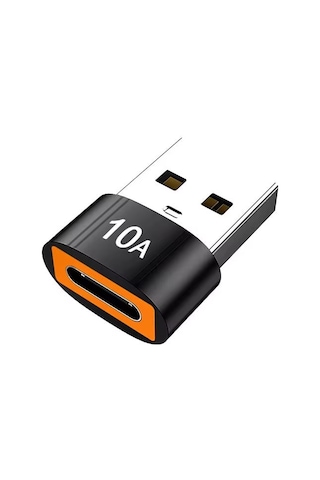 Erkek Usb 3.0 To Dişi Type-c Otg, Ara Aparat, 10 Amper, Data - Şarj Kablosu, Çevirici Dönüştürücü,