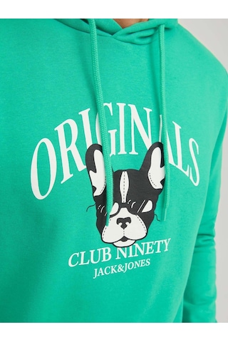 Jack & Jones Kapüşonlu Yeşil Erkek Sweatshirt 12244219 001