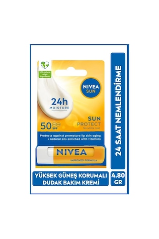 Nivea Sun 24H Nemlendirici Dudak Bakım Kremi SPF50 4.8 G