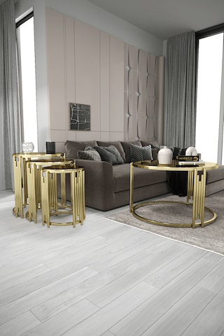 Piyano Set Orta Sehpa Takımı Gold Bronz