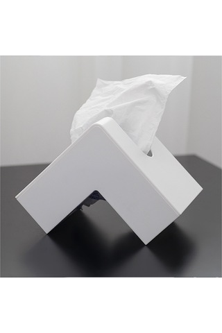 Sones Yaratıcı Basit Ev Plastik Peçete Kağıdı Saklama Kutusu Beyaz