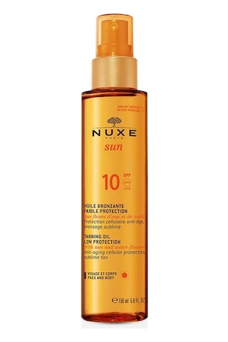 Nuxe Sun Huile Spf10 Bronzlaştırıcı Yüz ve Vücut Yağı 150 ML