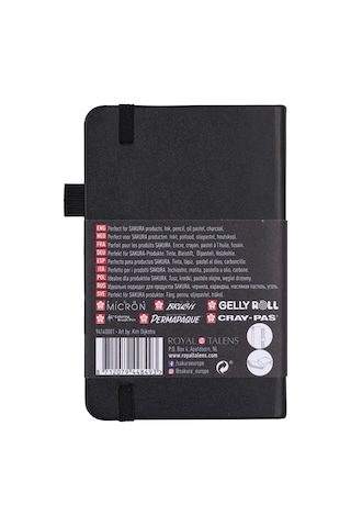Sakura Sketchbook Sert Kapak Eskiz Çizim Defteri A6 140 Gr. Siyah