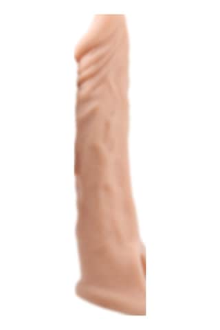 Truva Shop 18 CM Ucu Dolgulu Realistik Uzatmalı Penis Kılıfı