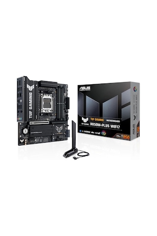 Tuf Gamıng B850m-plus Wıfı7 Amd B850 Am5 Ddr5 8000 Dp Hdmı 3x M2 Usb3.2 Gen 2x2 Wifi 7 + Bt Aura Rgb 2.5gbit Lan Matx 14