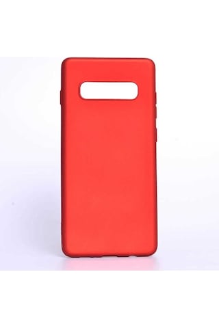 Galaxy S10 Plus Kılıf Zore Premier Silikon Kapak Kırmızı