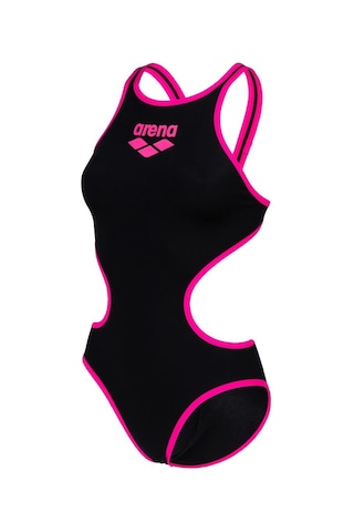 Arena One Bıglogo Kadın Yüzücü Mayosu 001198591 Pembe - Siyah