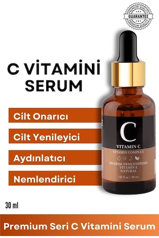 C Vitamini Cilt Bakım Serumu Aydınlatıcı Ve Ton Eşitleyici Hyaluronic Acid Içeren Serum 30 Ml