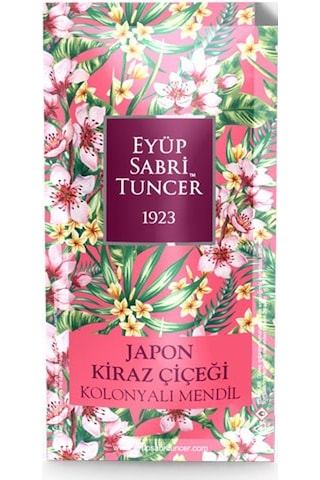 Eyüp Sabri Tuncer Japon Kiraz Çiçeği Küçük Boy Kolonyalı Mendil 150'li