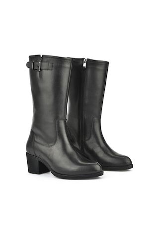 Ziya, Kadın Hakiki Deri Çizme 14319z88082 Siyah 14319z88082 000 Siyah