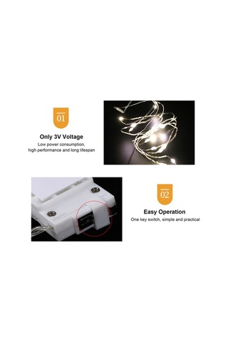 Maoyaya Otomatik Açılan Led Işık Zinciri, Hediye Kutusu Dekorasyonu İçin İnce Ve Esnek Mor Işık Şeridi, 2 Metre 20 Led. Mor Mor