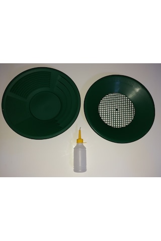 İn Mekanik Gold-Pan Üstü Elek-Altın Vakum Pompası ve Yeşil Pan