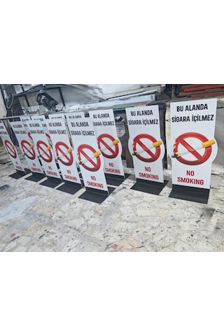 Sigara İçme Alanı Ayaklı Tabela