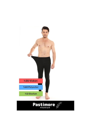 Yeni Sezon Terletmez Dayanıklı Rahat 7 Kat Sıcak Tutan Kışlık Termal Tayt Uzun İçlik Siyah