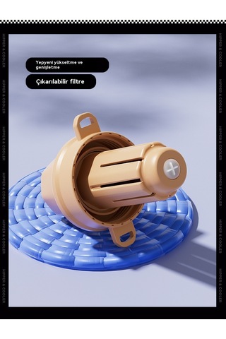 Tuomeng Su Bardağı Büyük Kapasiteli Yüksek Sıcaklığa Dayanıklı Plastik Dundun Kupası Büyük Göbek Kupası 750ml Yeşil