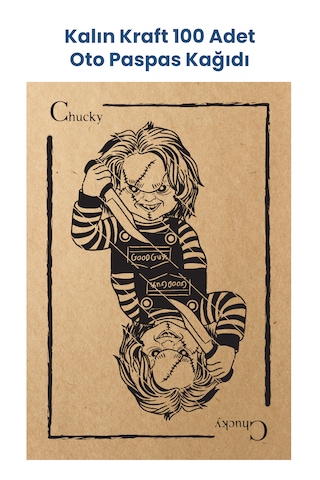 Kraft 120g Kalın Chucky Oto Paspas Kağıdı 100 Adet 35x50cm