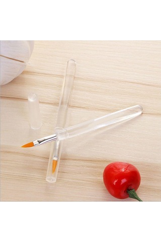 Şeffaf Makyaj Aleti Taşınabilir Dudak Fırçaları Aplikatör Ruj Esnek