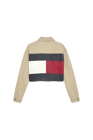 Tommy Hilfiger Tjw Flag Trucker Jac, Rbv Bej Kadın Kot Ceket