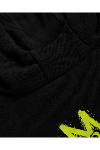 Skechers B Heavy Weight Fleece Hoodie Sweatshirt Büyük Erkek Çocuk Siyah Sweatshirt Sk232184-001 Siyah
