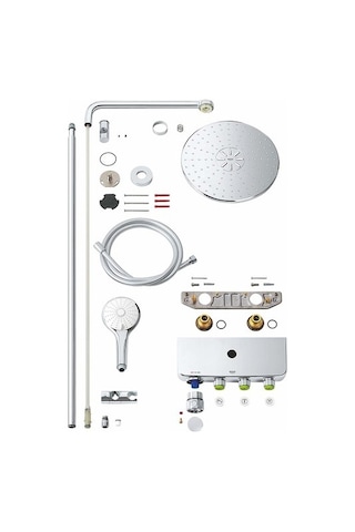 Grohe Euphoria Smartcontrol System 310 Duo Duvara Monte Termostat Krom